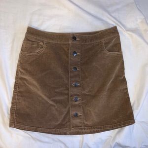 Express Corduroy A Line Skirt